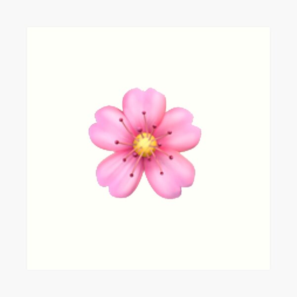 "Cherry Blossom Emoji" Art Print for Sale by KmShaffer16 Redbubble