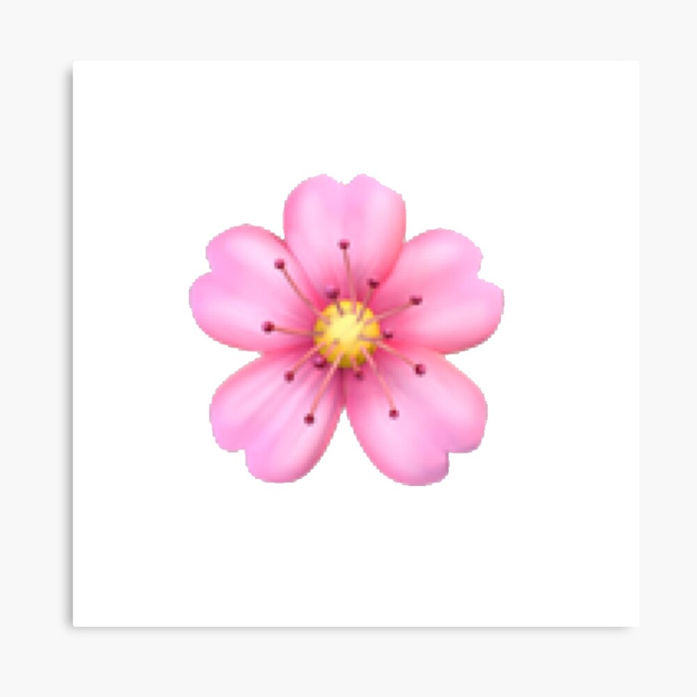 Cherry Blossom Emoji Metal Print By Kmshaffer16 Redbubble