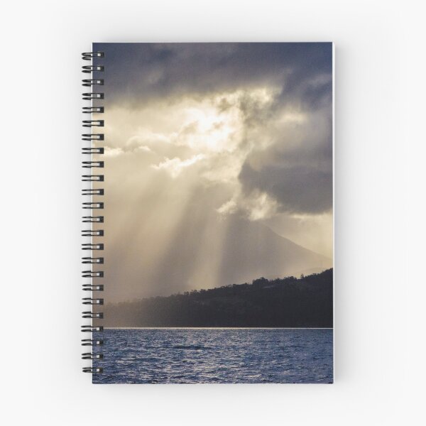 Item preview, Rays Of Sunlight Stream Through The Clouds And Down The Slopes Of Kunanyi Mount Wellington Hobart Tasmania designed and sold by nickegglington.