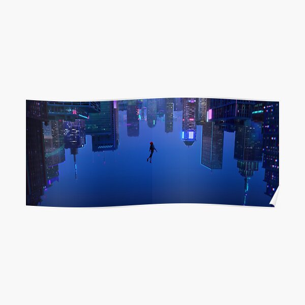 Miles Morales - Rising into the city Poster