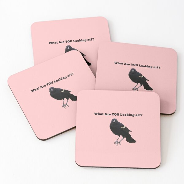 Item preview, Funny "What are You Looking At?" Blackbird designed and sold by GeographerDude.