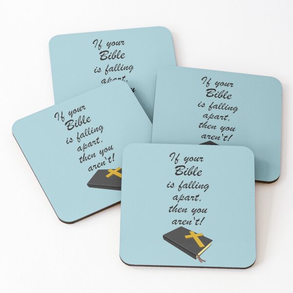 Item preview, If your Bible is falling apart, then you aren't! Novelty Bible quote, meme, funny church saying.  designed and sold by azule1.