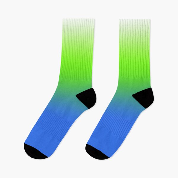 Item preview, Green and Blue Ombre Colors designed and sold by SOCKSbySBD.