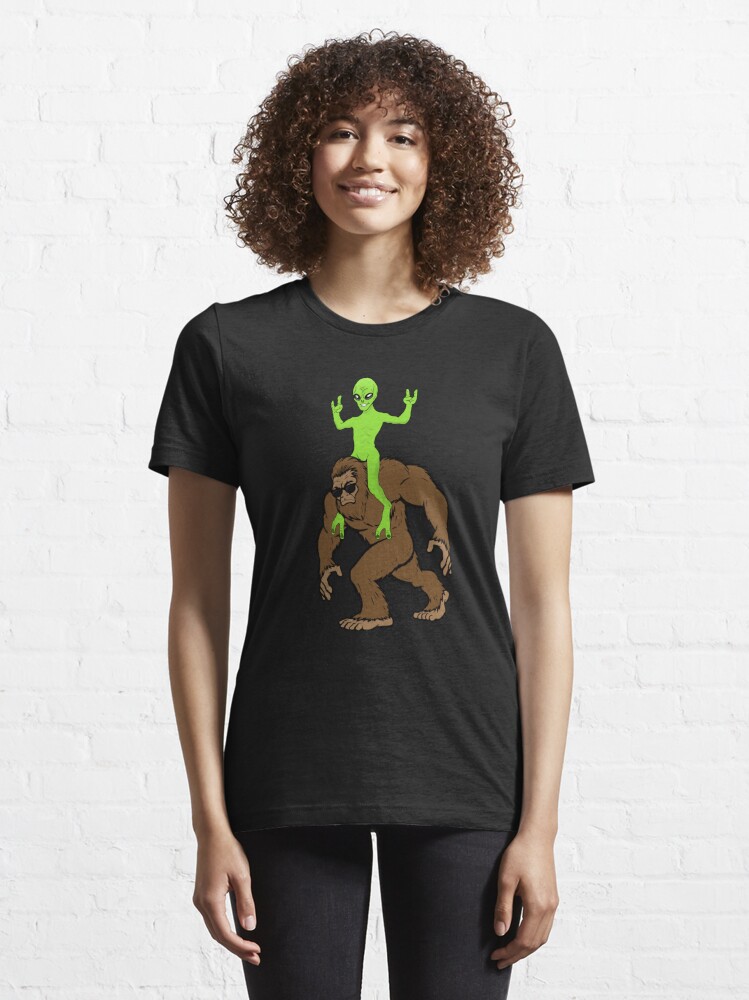 bigfoot alien shirt