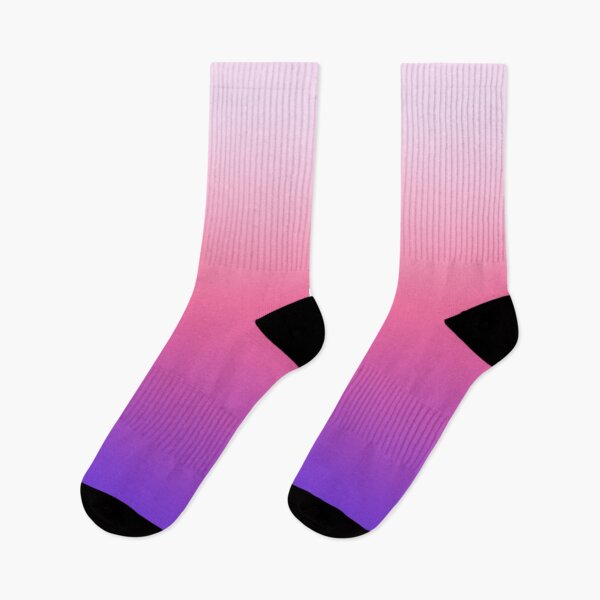 Item preview, Purple, White and Pink Ombre Colors  Socks designed and sold by SOCKSbySBD.