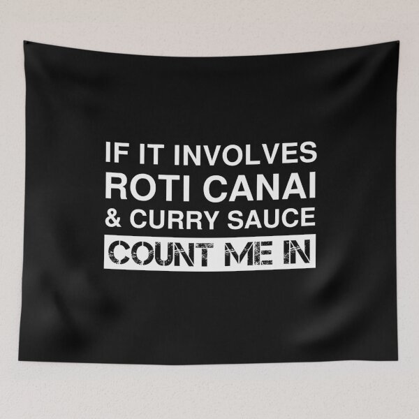 Item preview, Funny Roti Canai And Curry Sauce Malaysian Food designed and sold by Creekman Designs.