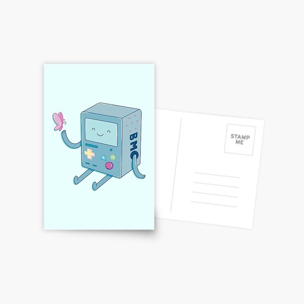 Bmo & Butterfly (Adventure Time) Postcard