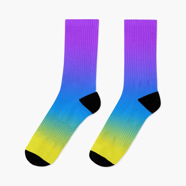 Item preview,  Ombre Colors Yellow Blue Purple designed and sold by SOCKSbySBD.
