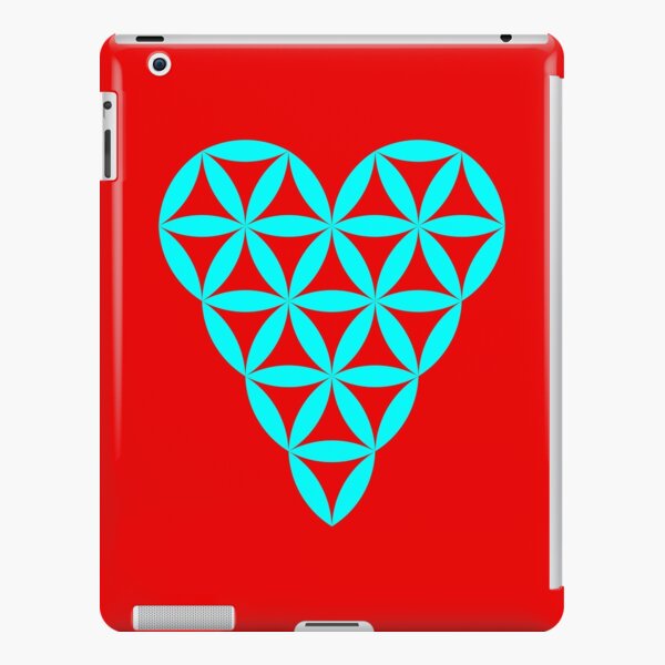 Heart of Life - Vector, Cyan. iPad Snap Case