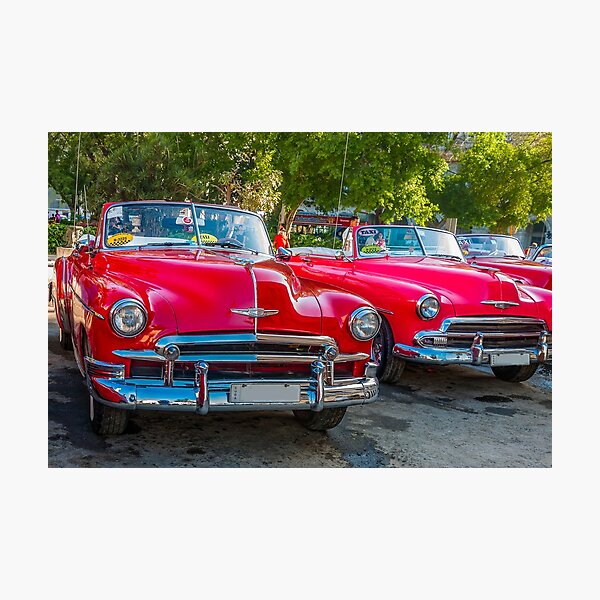 Item preview,  Vintage cars in a street, in Old Havana, Cuba. designed and sold by Danielasphotos.