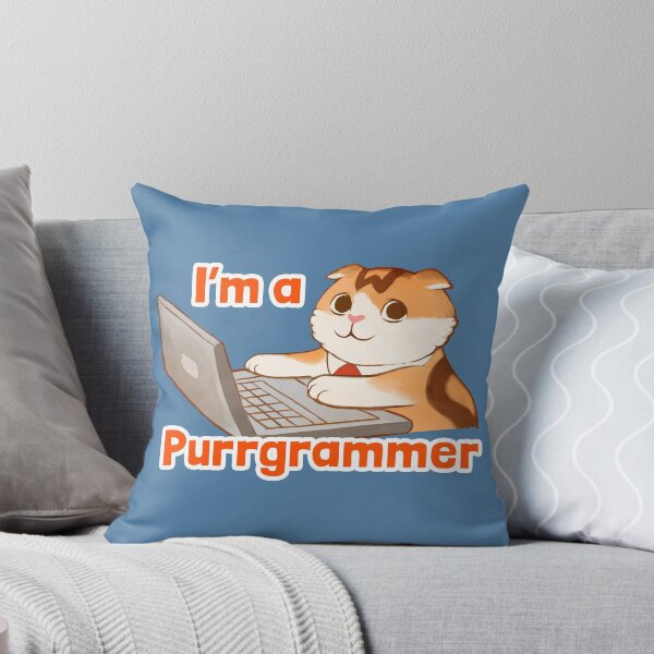Item preview, Purrgrammer Coding Cat Waffles Coder Software Engineer designed and sold by WafflesCat.