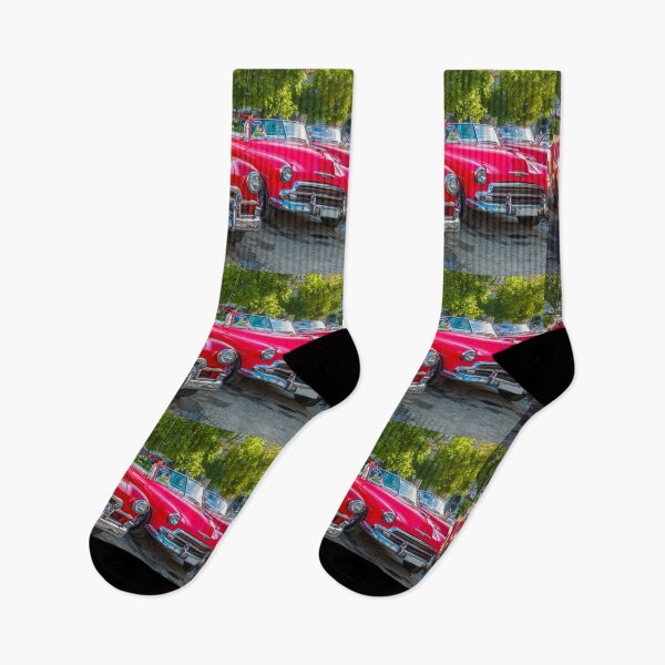 Item preview,  Vintage cars in a street, in Old Havana, Cuba. designed and sold by Danielasphotos.