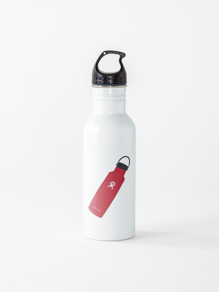 red hydro flask water bottle