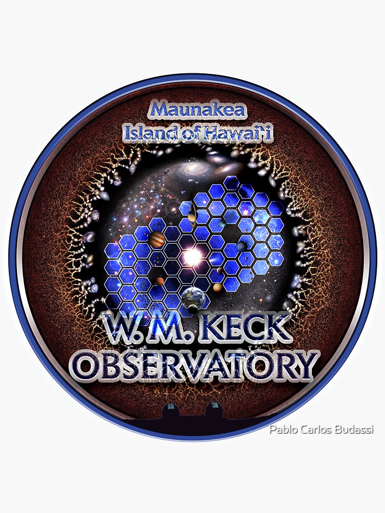 "W. M. Keck Observatory Logo with the Universe!" Sticker for Sale by pablocbudassi Redbubble