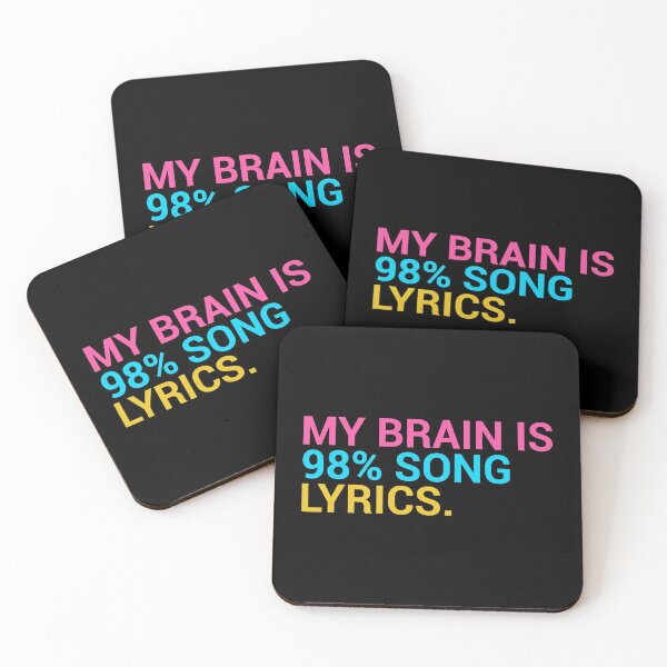 Item preview, My Brain is 98% Song Lyrics designed and sold by T-shirt For You.