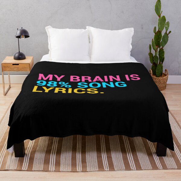 Item preview, My Brain is 98% Song Lyrics designed and sold by T-shirt For You.