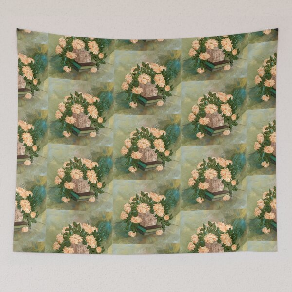 Item preview, Peachy Roses On The Coffee Table designed and sold by Lois  Bryan.