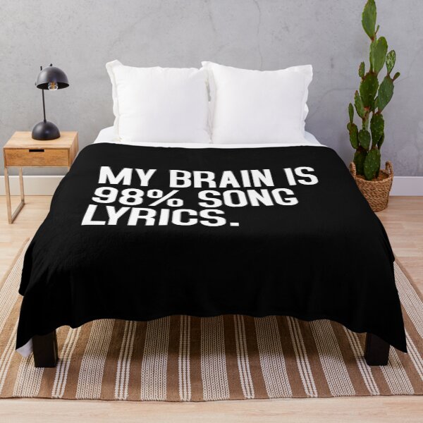 Item preview, My Brain is 98% Song Lyrics designed and sold by T-shirt For You.