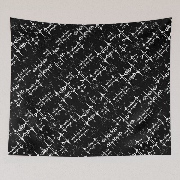 Item preview, Black and White Ethnic Geometric Pattern designed and sold by DFLC Prints.