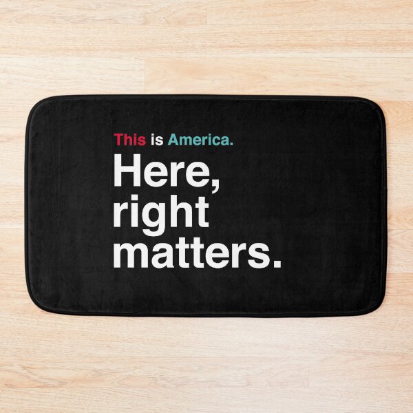 Item preview, This is America. Here, Right Matters. Lt. Col. Vindman Impeachment Hearing Quote designed and sold by Good-Politics.