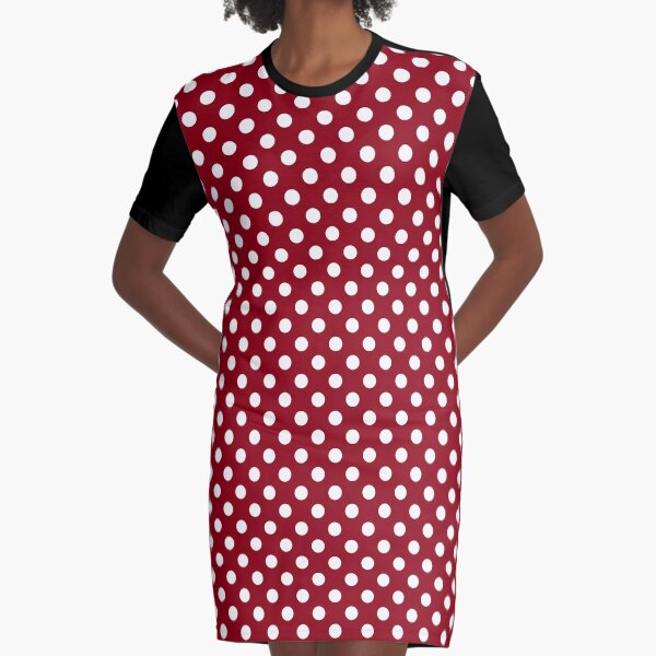red dress with black spots