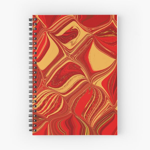 Item preview, Red and Gold Marble Flow Design designed and sold by Susaans-Art.