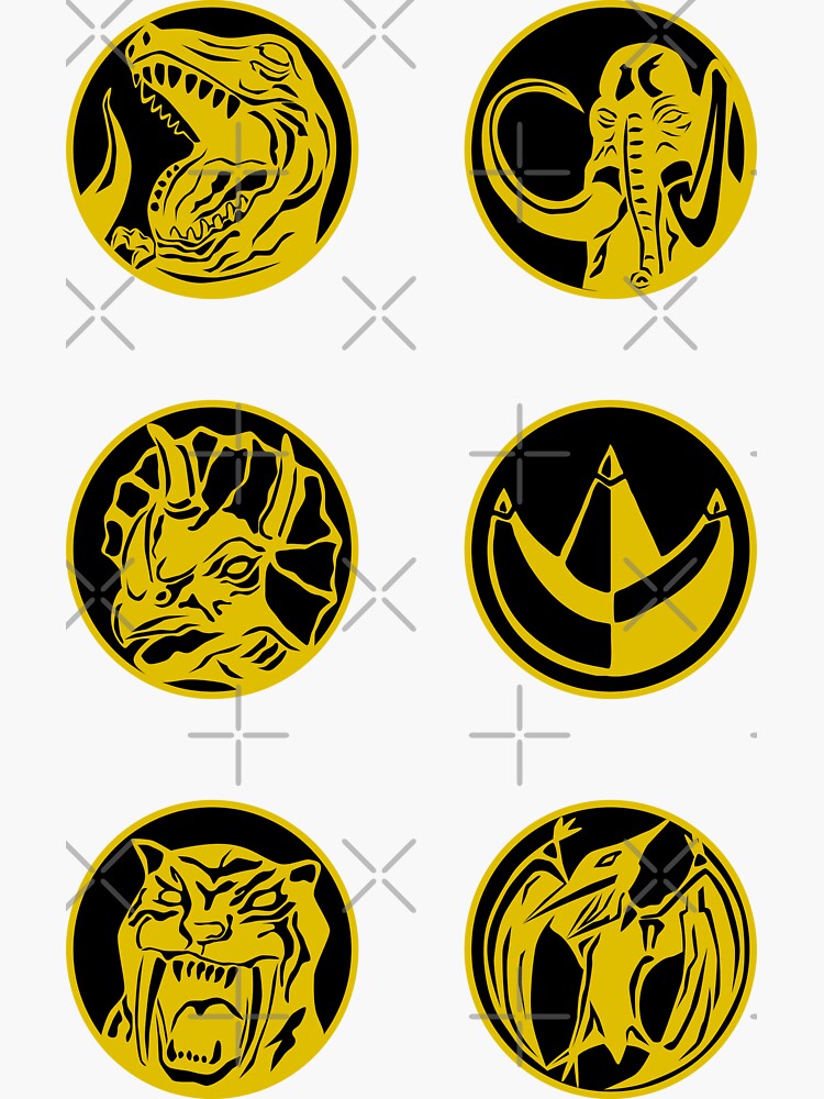 Zyuranger Ranger Coin Sticker