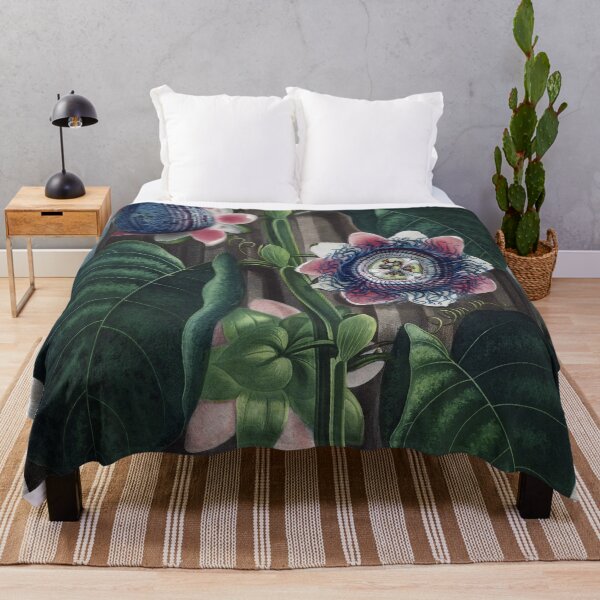 Item preview, Vintage Flower Plate - The Quadrangular Passion Flower - Robert John Thornton designed and sold by DejaVuStudio.
