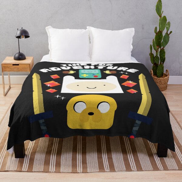 Time For Adventure! (Adventure Time) Throw Blanket