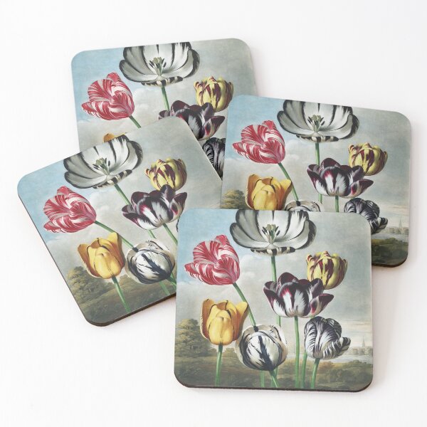 Item preview, Vintage Flower Plate - Tulips - Robert John Thornton designed and sold by DejaVuStudio.