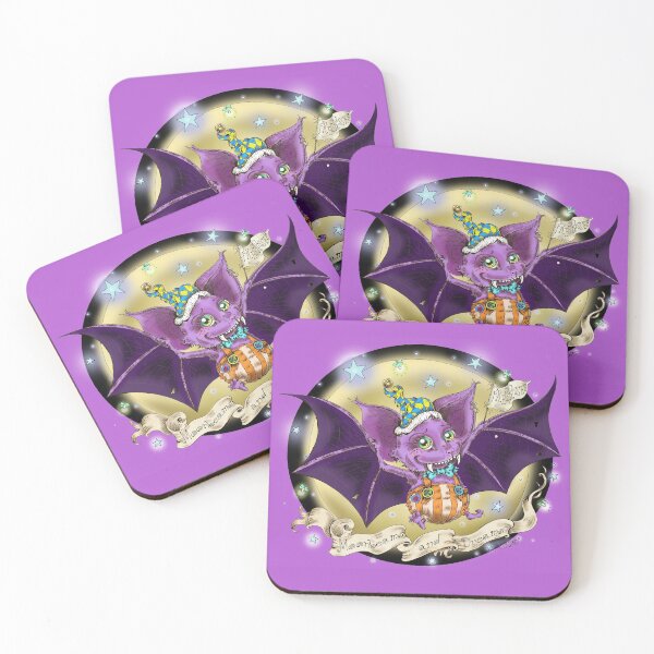 Item preview, Moonbeams and Dreams, Free kisses from Purple Batty designed and sold by Bonnie Scott.