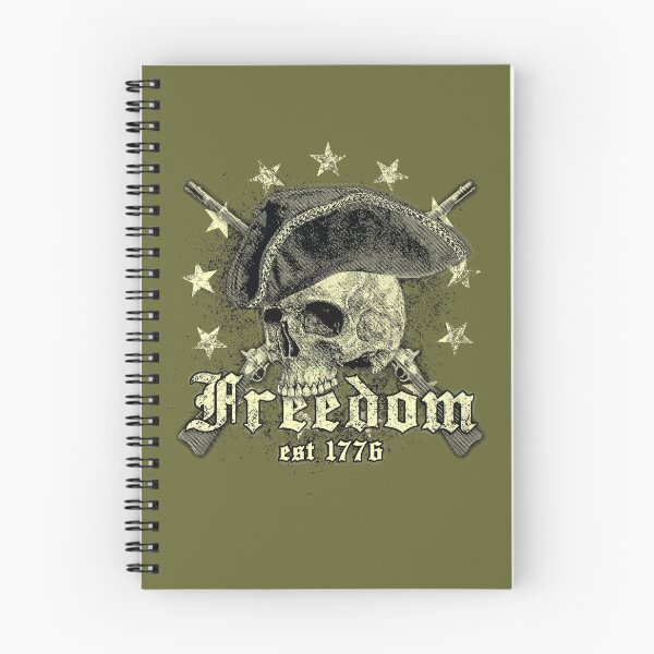 Item preview, Patriotic Tricorn Wearing Skull with Crossed Muskets i.e. Freedom Skull! designed and sold by 461VCC.