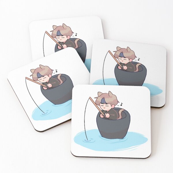 Item preview, BON VOYAGE S4: YOONGI FISHING IN A CUP (individual) designed and sold by randomsplashes.