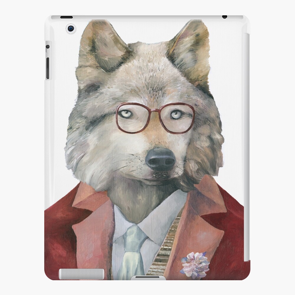 Grey Wolf iPad Case & Skin