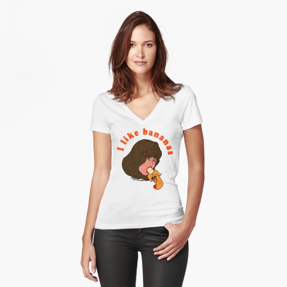 Item preview, Fitted V-Neck T-Shirt designed and sold by ambermccall.