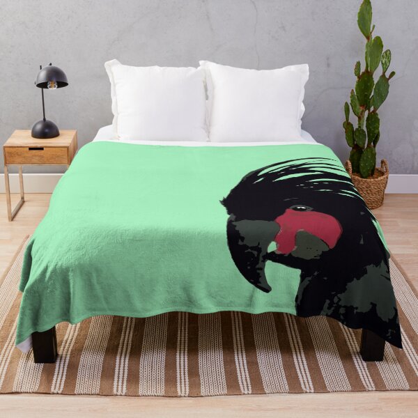 Item preview, Palm Cockatoo (Probosciger aterrimus) on mint designed and sold by ChrissyWild.