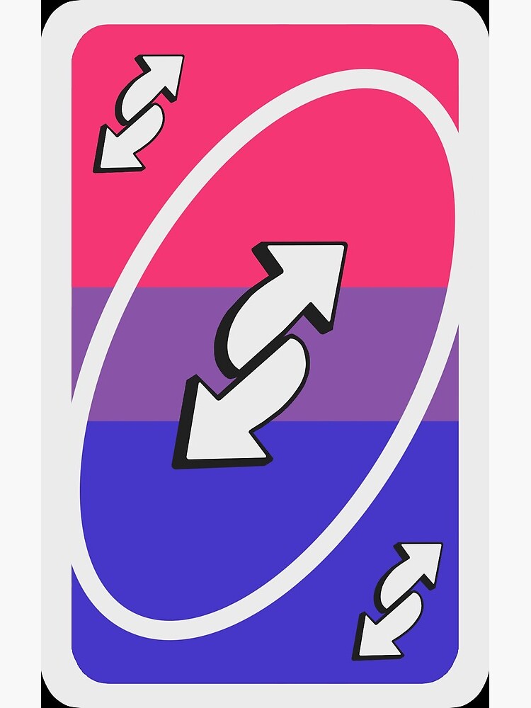 Rainbow Uno Reverse Card