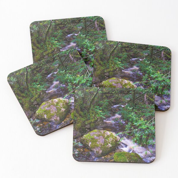 Item preview, A Secluded Mountain Stream Races Down A Series Of Falls Nurturing The Forest Floor designed and sold by nickegglington.
