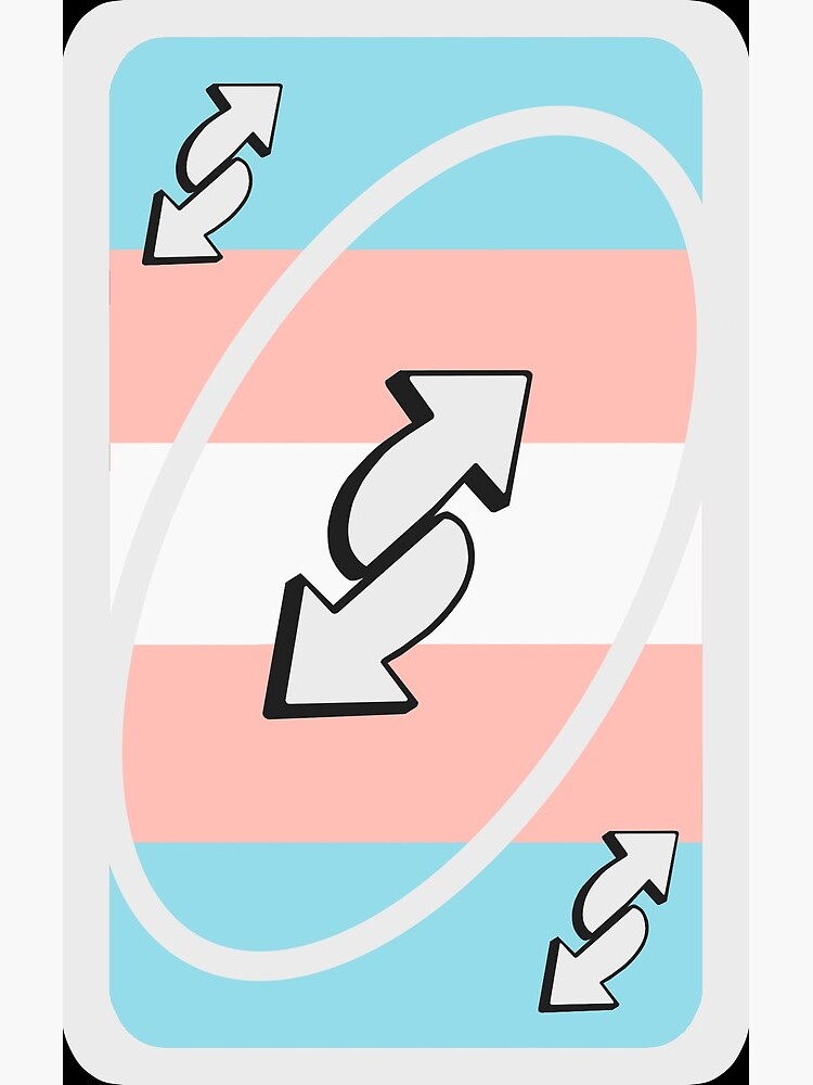 Trans Uno Reverse Flag