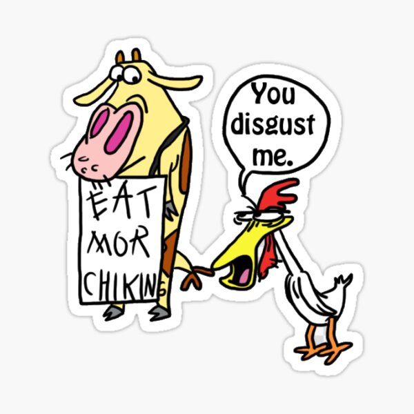 Rare Chick-fil-A Eat Mor Chikin U Wanns Peace of Me Chicken