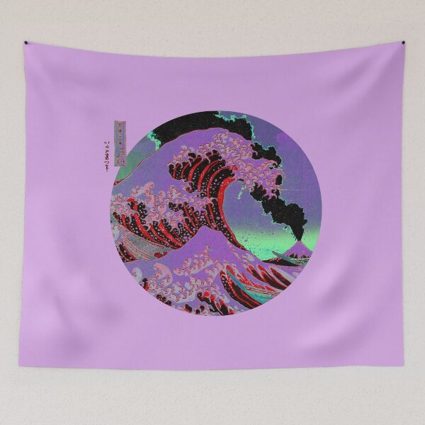 Item preview, The Great Wave Off Kanagawa Mount Fuji Erupting designed and sold by anthonylonder.