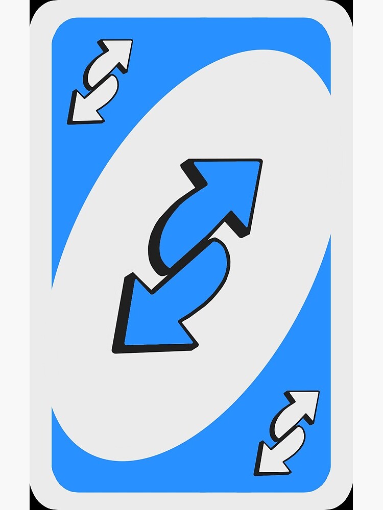 Blue NO U Uno reverse card Greeting Card for Sale by MakerJake in 2023