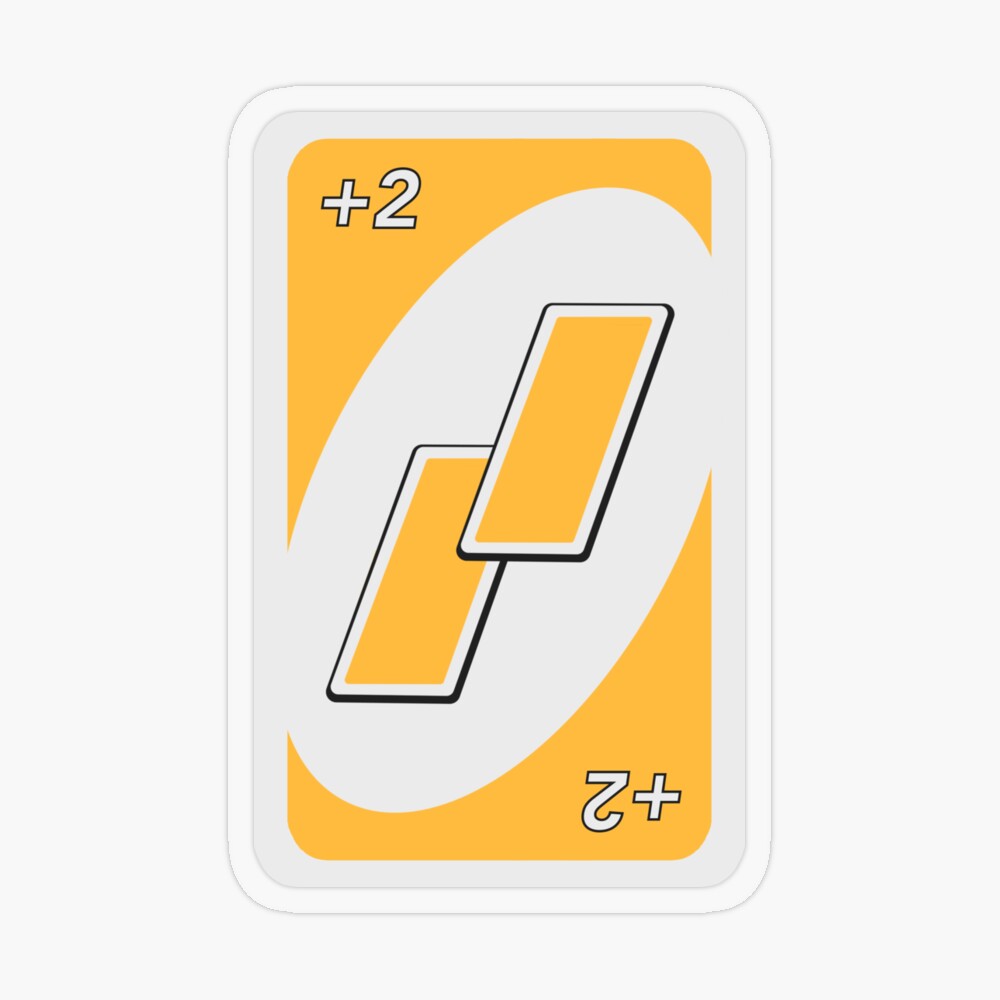 UNO Reverse card - Yellow Greeting Card for Sale by crossesdesign