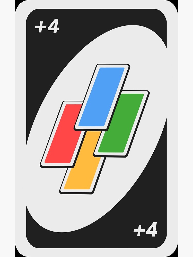 Plus 4 Uno Card