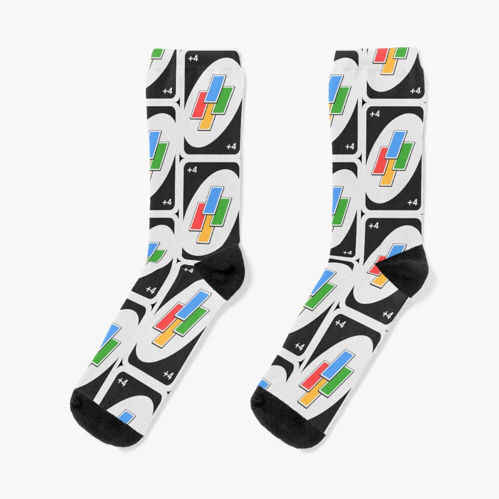 Plus Four Uno Card Socks