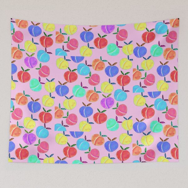Item preview, Neon Peach fields designed and sold by Heartistlove.