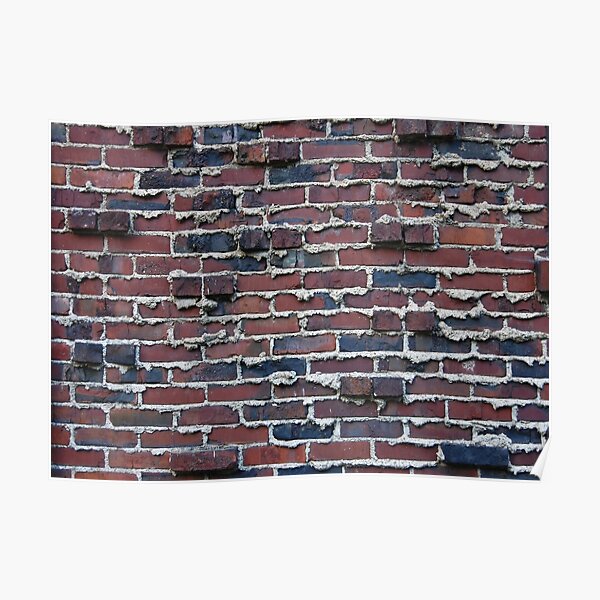 “Weeping Mortar Brick” Poster by jherbert101 | Redbubble