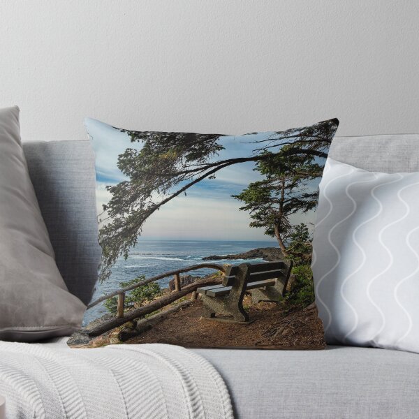 Item preview, Bench on the cliff over the seashore  designed and sold by AlexLyubar.
