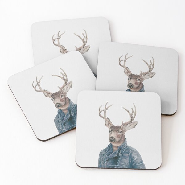 Item preview, Deer in Navy Blue designed and sold by AnimalCrew.