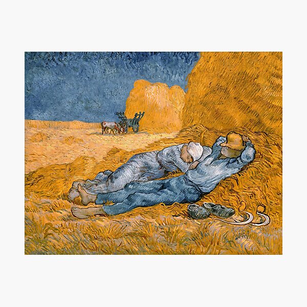 Item preview, Noon, Rest from Work by Vincent van Gogh designed and sold by VintageArchive.